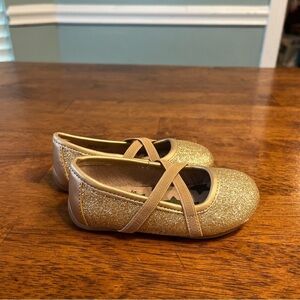 Livie & Luca Aurora Gold sparkle Glitter Dress Shoes size 5